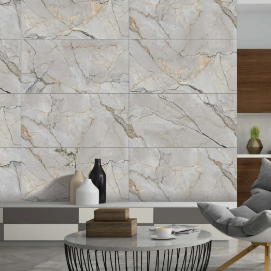 Italica PCR - Silvamen Bianco Gluv, marble-look wall tile for bathroom